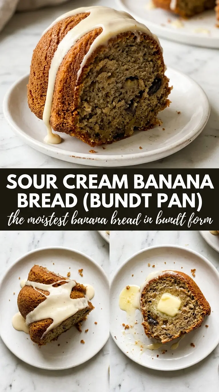 Sliced banana bread on a board