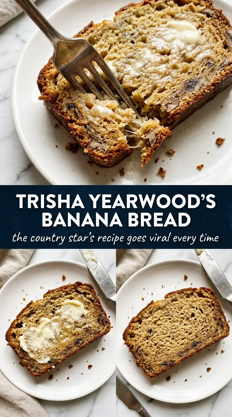 Trisha Yearwood's Banana Bread golden moist
