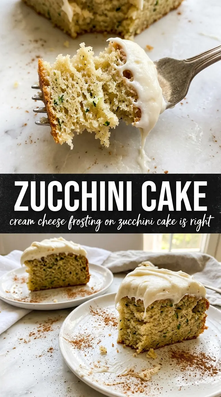 Zucchini Cake creamy spiced frosted