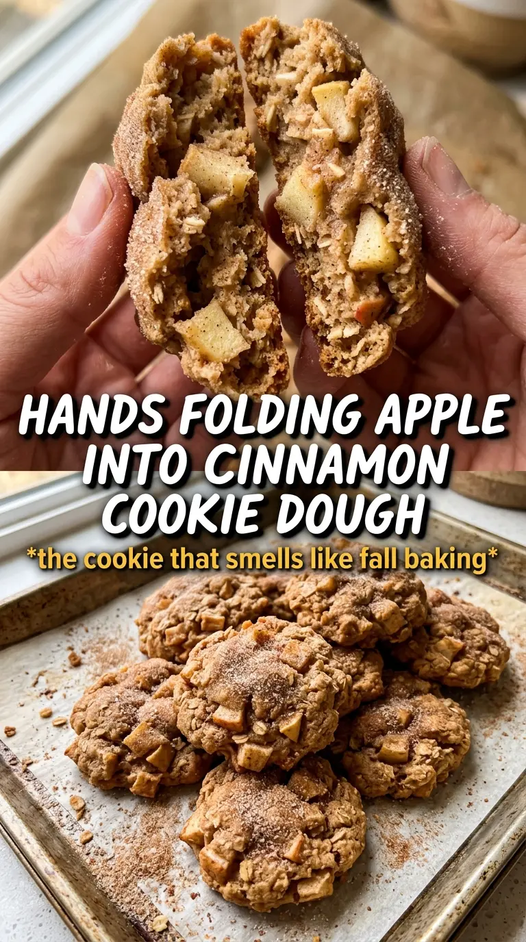 Apple Cinnamon Cookies soft cinnamon glaze