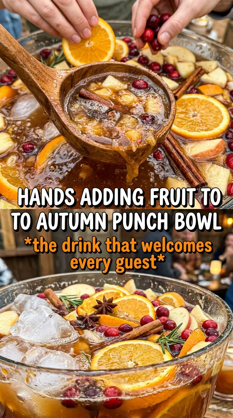 Autumn Punch amber cider cranberry