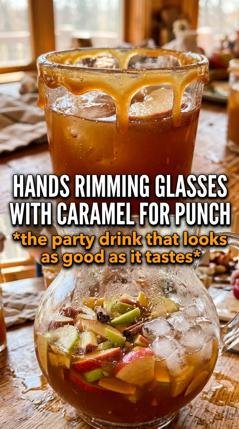 Caramel Apple Punch golden spiced sparkling