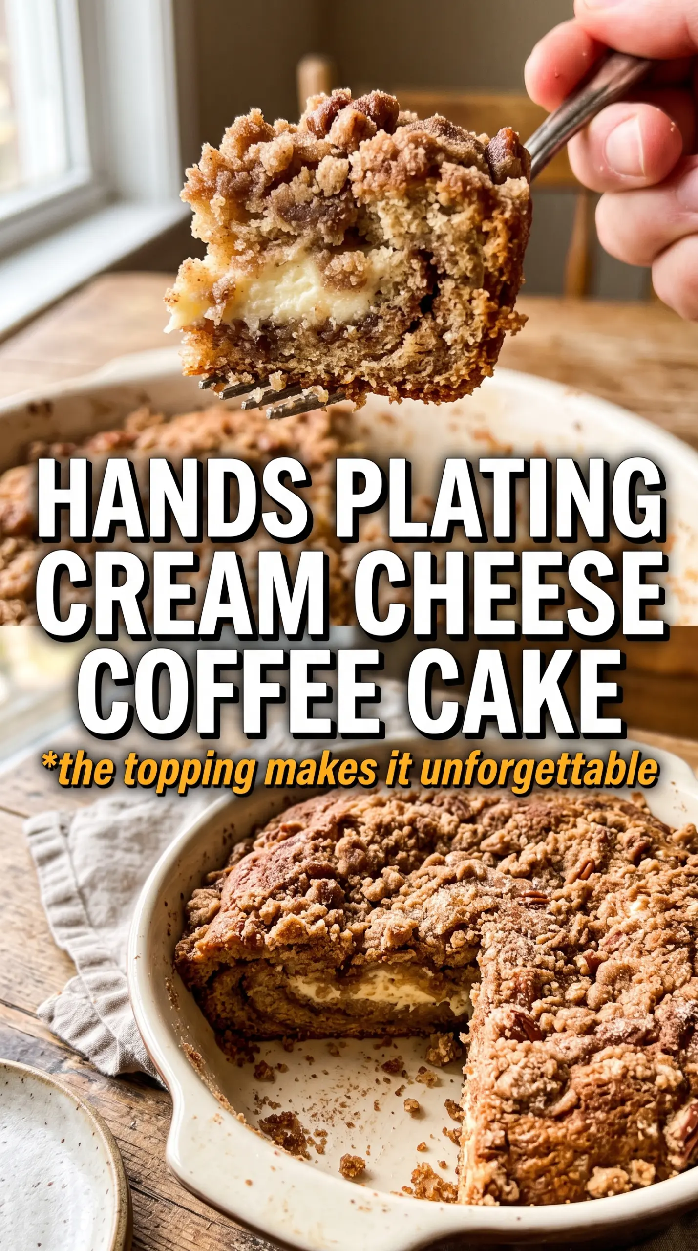 Cream Cheese Apple Coffee Cake creamy cinnamon apple streusel