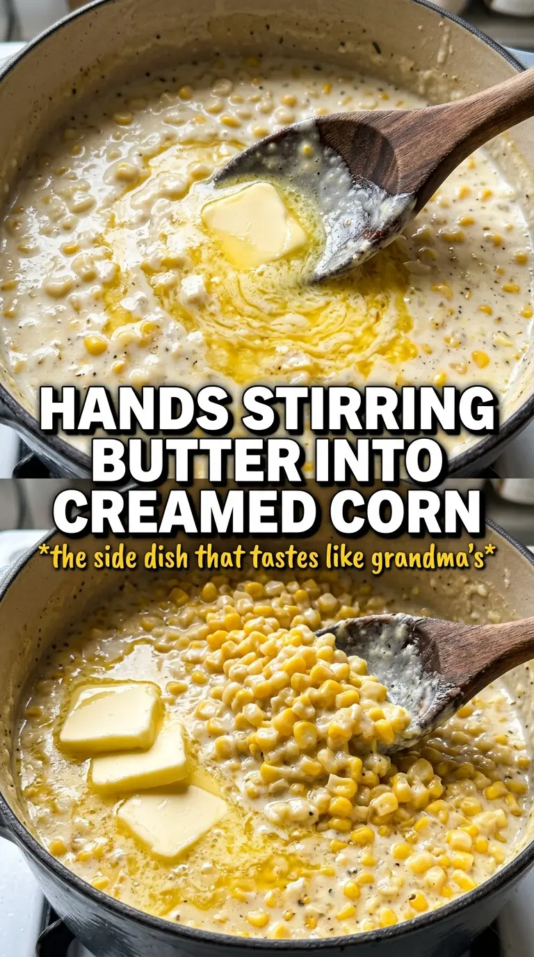 Creamed corn creamy smoky chive