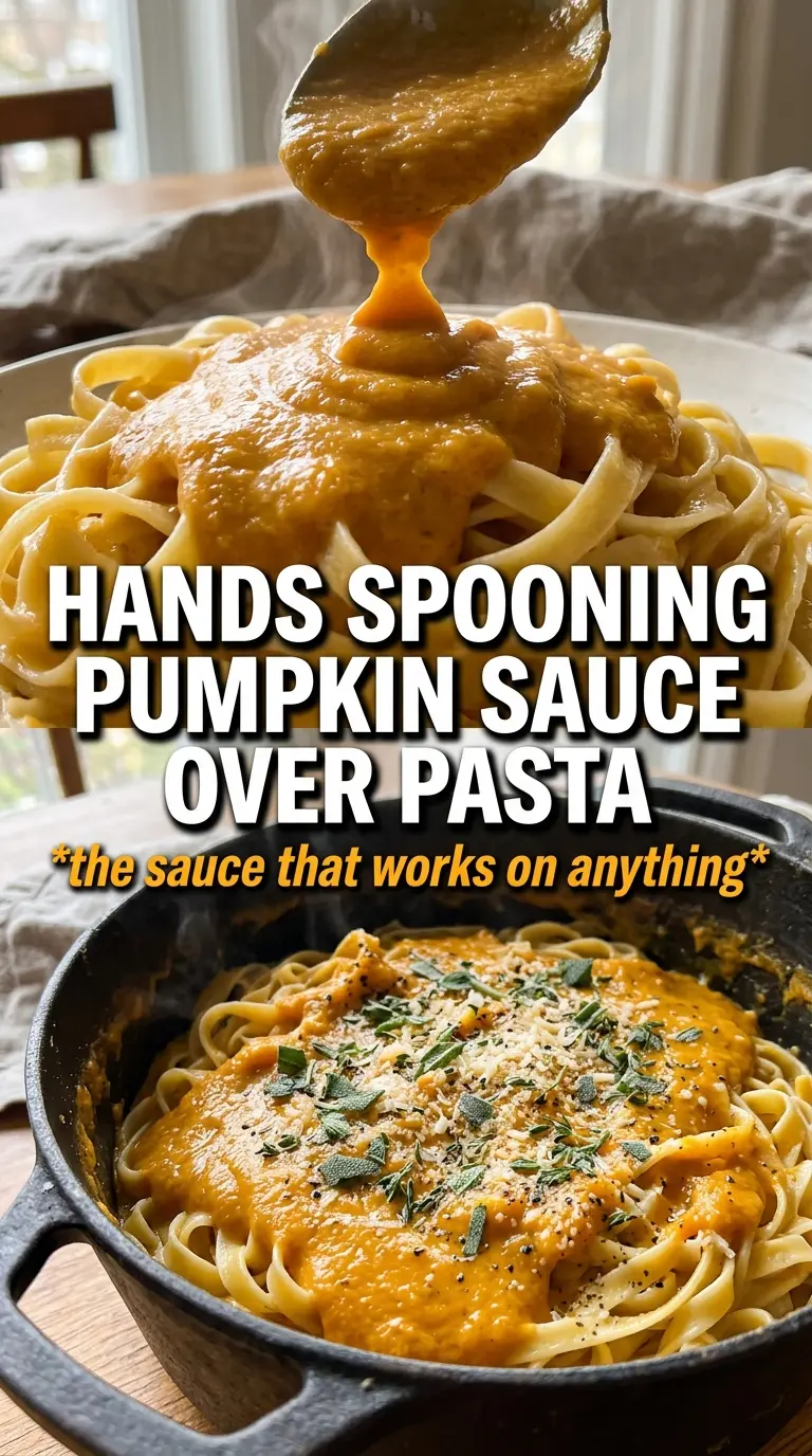 Pumpkin Pasta Sauce creamy rigatoni sage