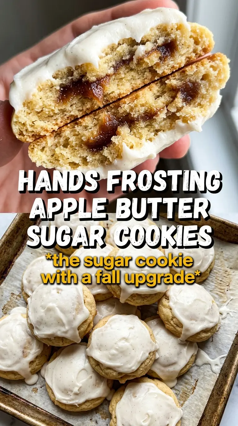 Frosted apple butter sugar cookies soft spiced frosted