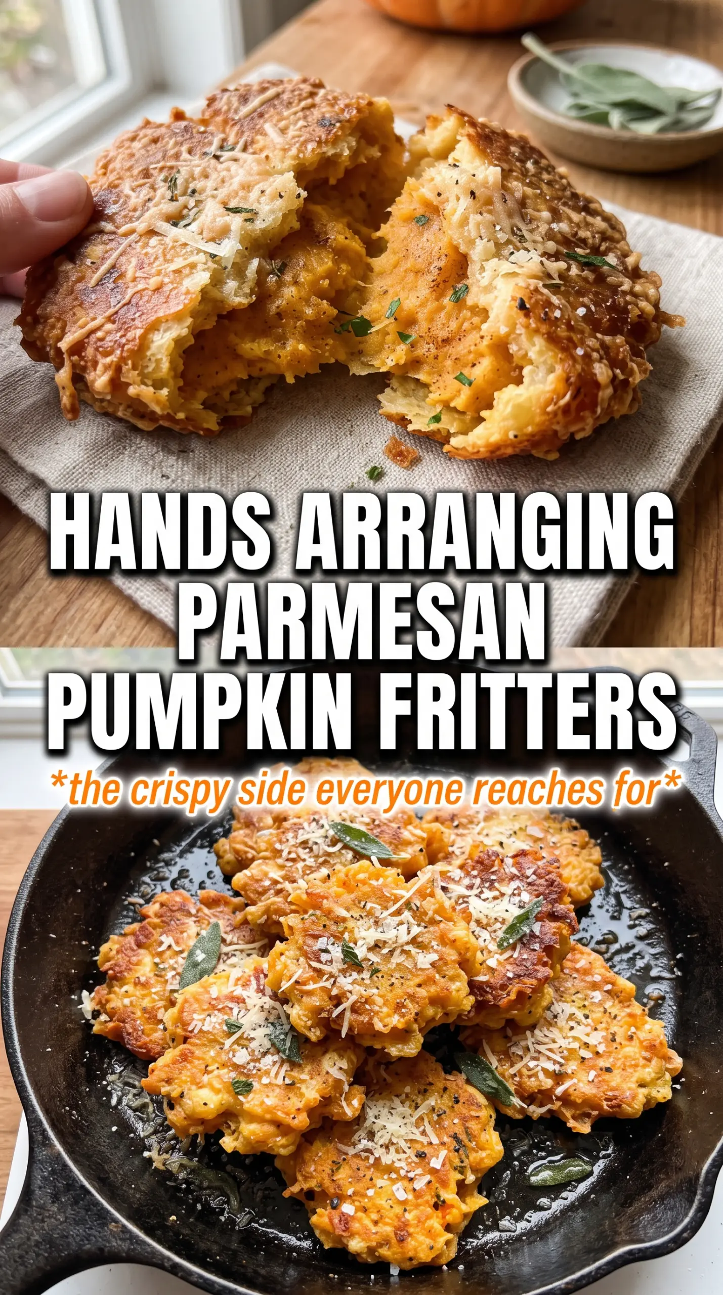 Parmesan Pumpkin Fritters golden crispy savory