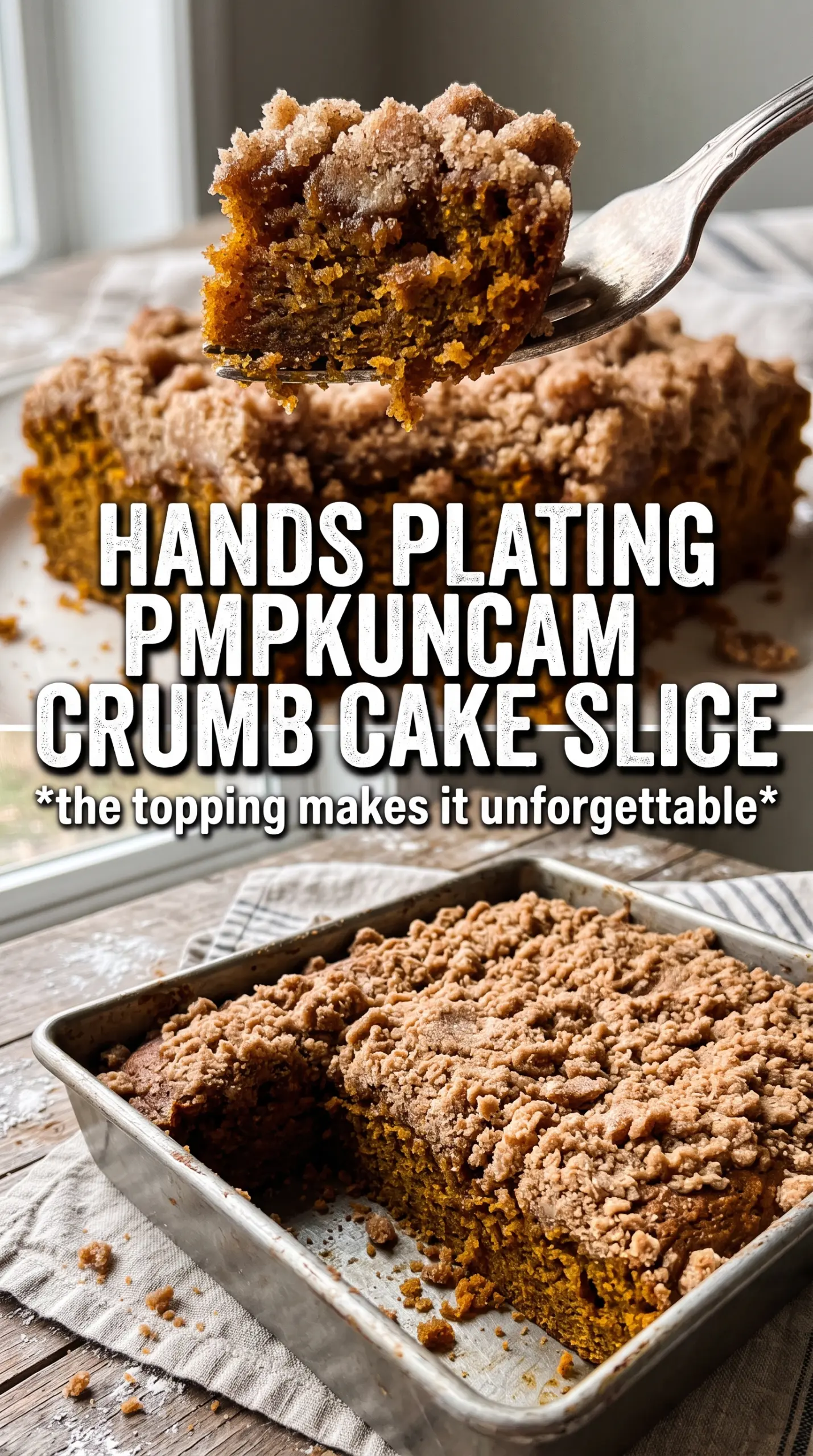 Pumpkin Crumb Cake moist cinnamon crumb