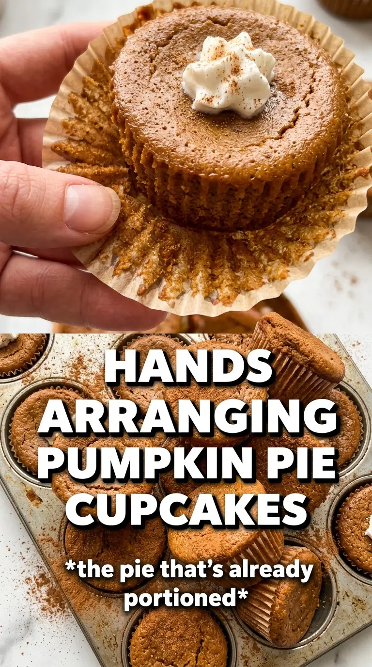 Pumpkin Pie Cupcakes with cinnamon frosting