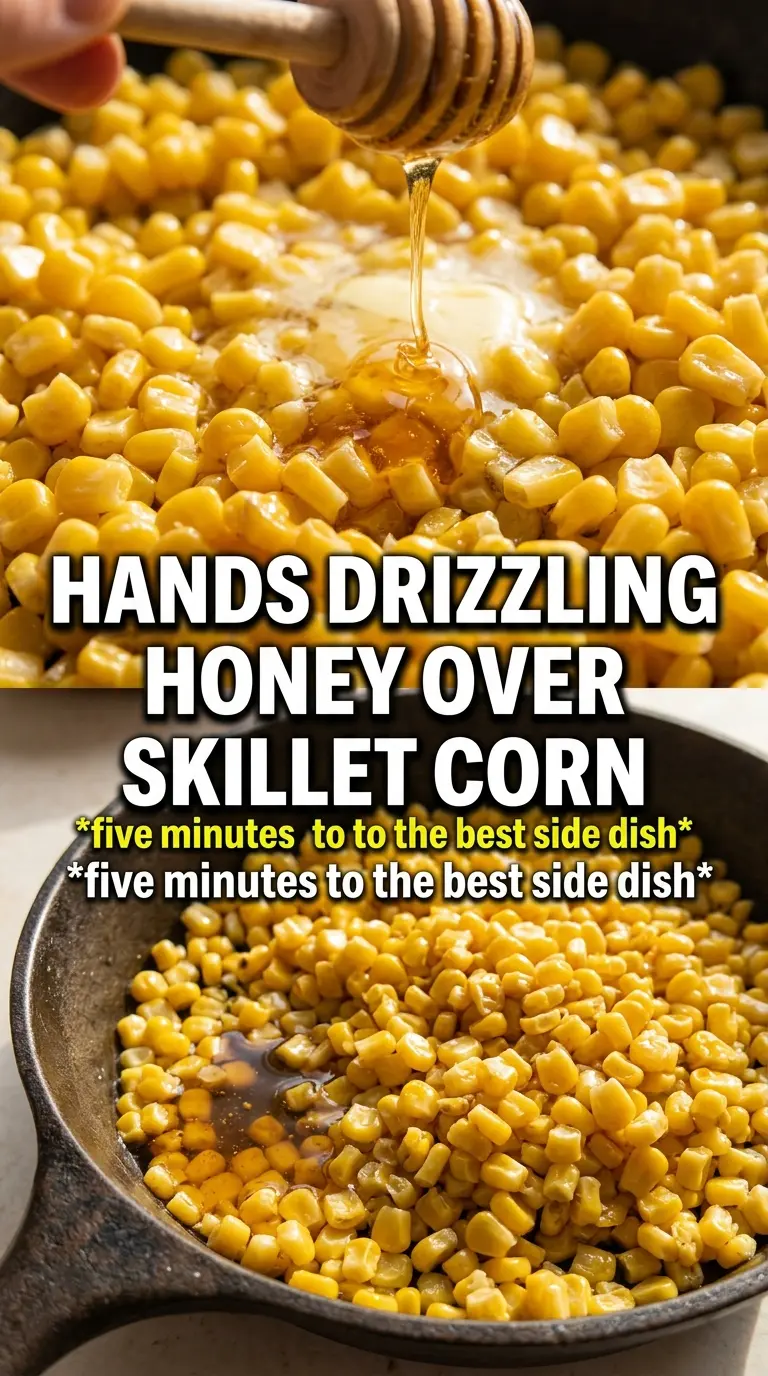 Skillet Corn With Honey Butter golden charred chives