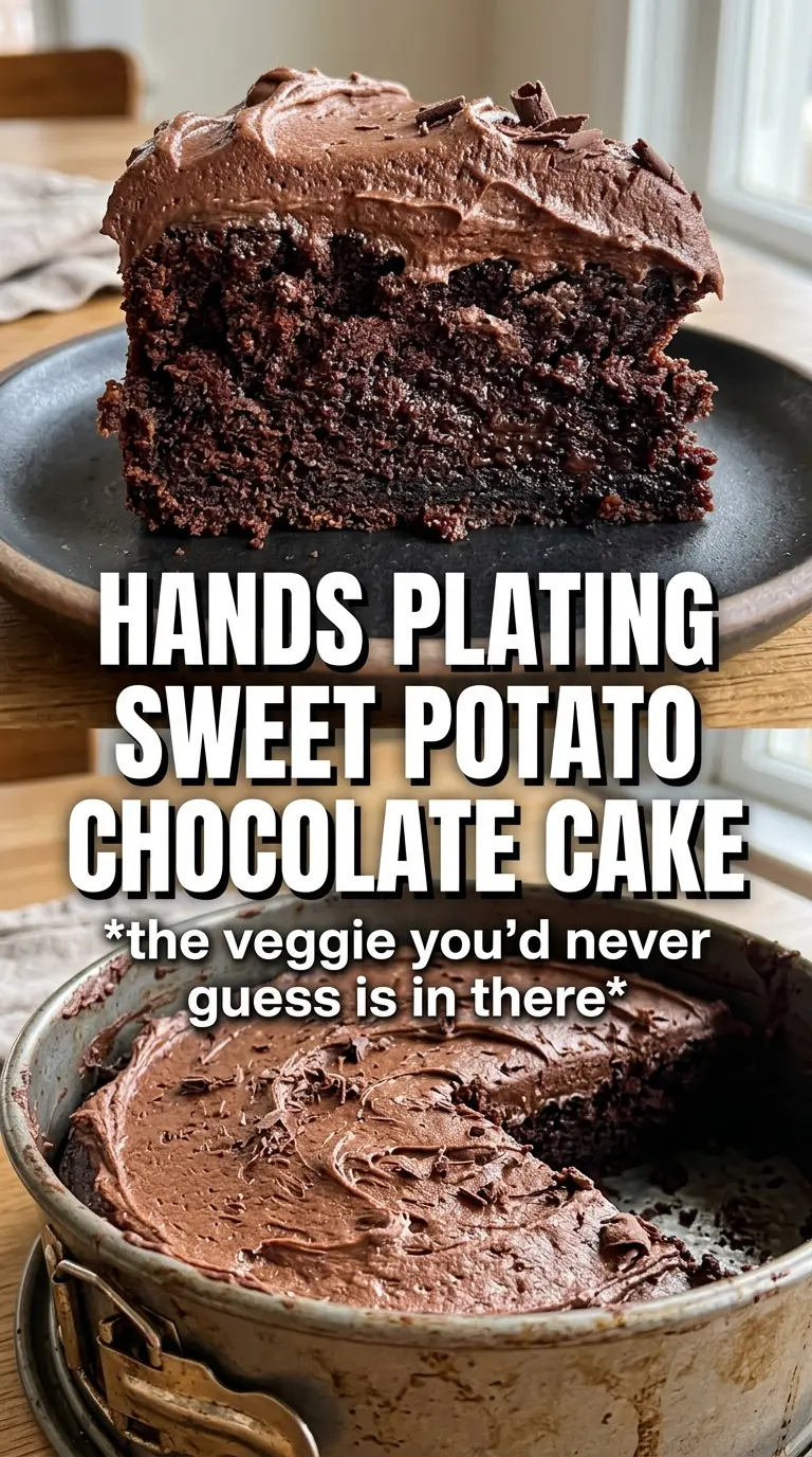 Sweet potato chocolate cake moist dark layers